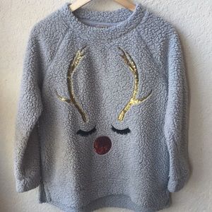 Come vintage faux fur Rain-dear sweater